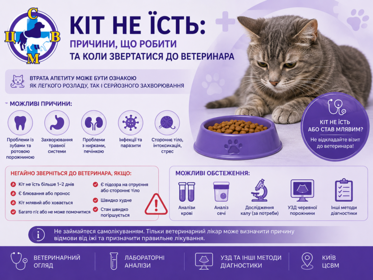 Кіт не їсть